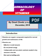 On Pharmacology of Vitamins