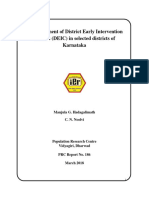 An Assessment of District Early Intervention Centres (DEIC) in Selected Districts of Karnataka
