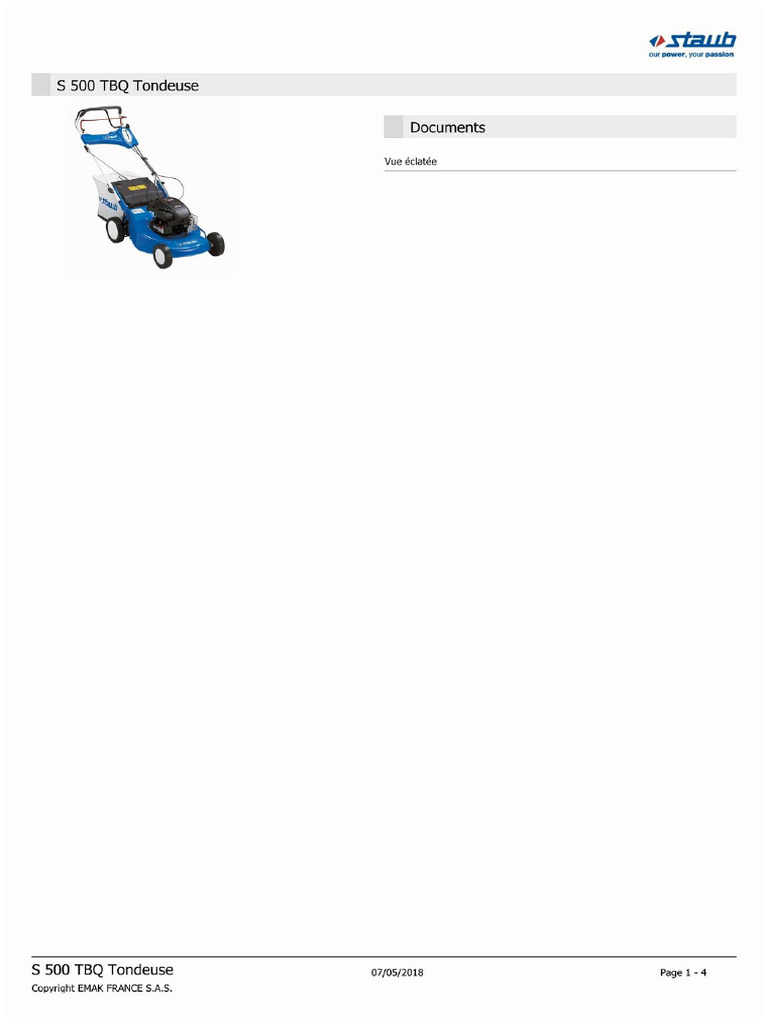 S 500 TBQ | PDF