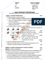 Epreuve Bac 2022 Informatique Theorique Série c d e Cameroun