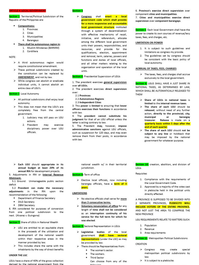 Local Government Structure in the Philippines | PDF | Naturalization ...