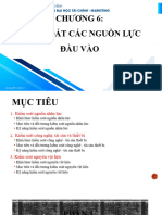 Chương 6 - Kiểm Soát Các Nguồn Lực Đầu Vào