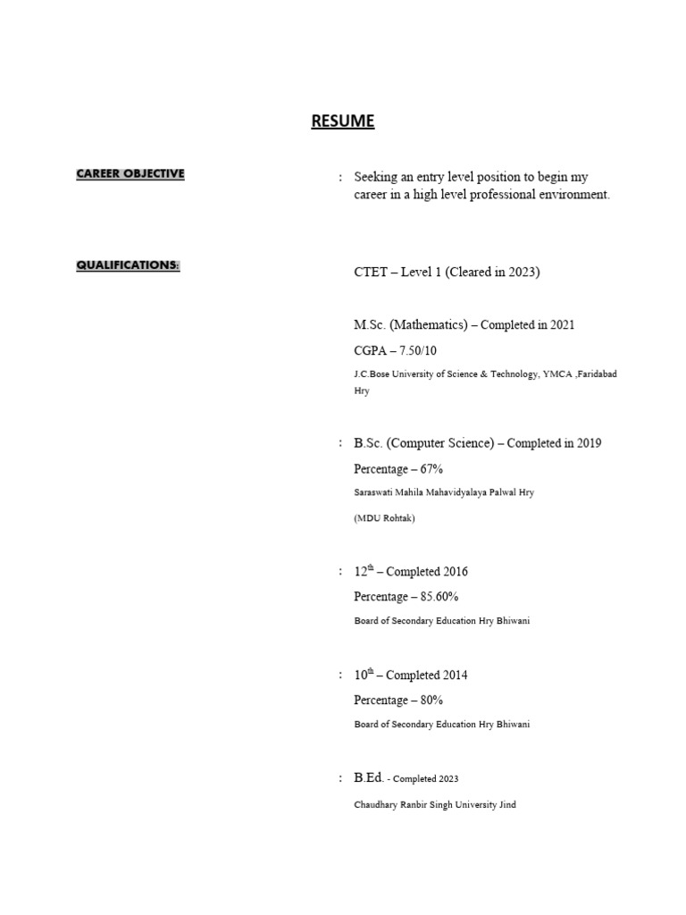 Jyoti Resume | PDF