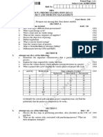 Mba 4 Sem Project and Sourcing Management Kmbnom04 2022