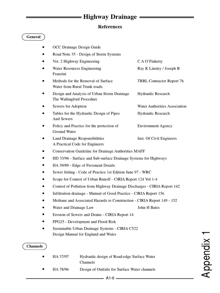 Highway Drainage Design Guidelines | PDF | Storm Drain | Surface Runoff