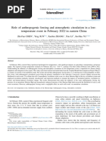 Role of Anthropogenic Forcing and Atmospheric Circulation