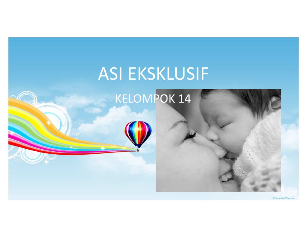 Asi Eksklusif Ppt