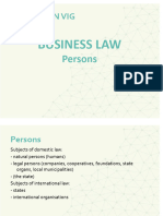 BUSINESS LAW 2 - Persons (1)