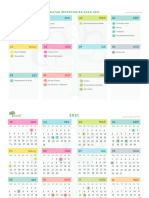 Planner Anual Calendario 2021 A4
