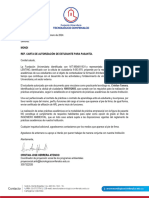 Carta Aval - Practicante Cristian Tamara