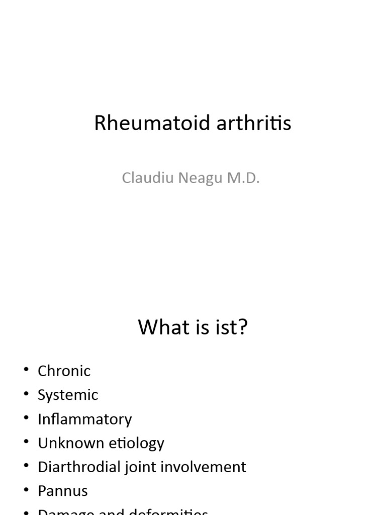 Understanding Rheumatoid Arthritis: Key Insights | PDF | Arthritis ...