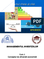 Conceptul de Eficienta Economica