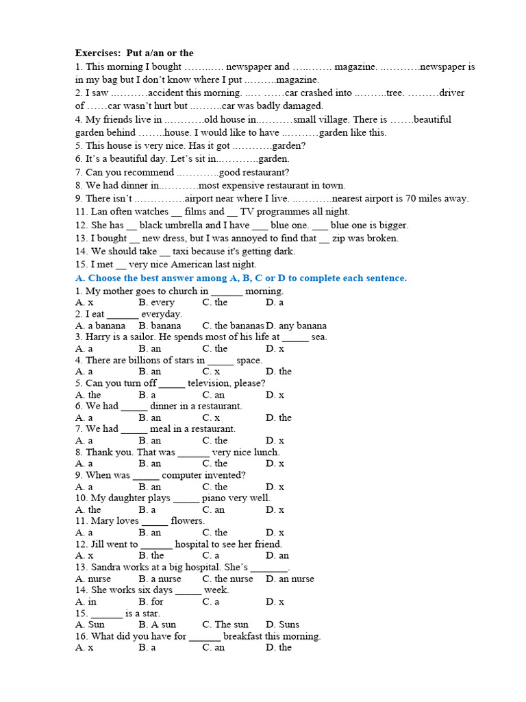 exercises-put-a-an-or-the-a-choose-the-best-answer-among-a-b-c-or