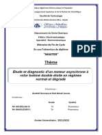 Etude Et Diagnostic D'un Moteur Asynchrone À Rotor Bobiné Double Étoile en Régimes