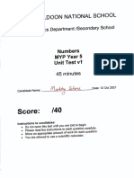 Math Unit 1 Test G10