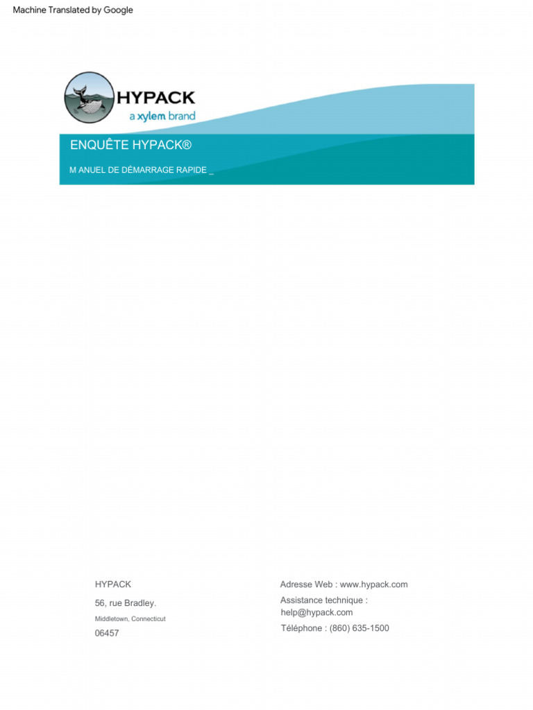 Manuel Demerrage Rapide Hypack | PDF | Interface graphique | Curseur ...