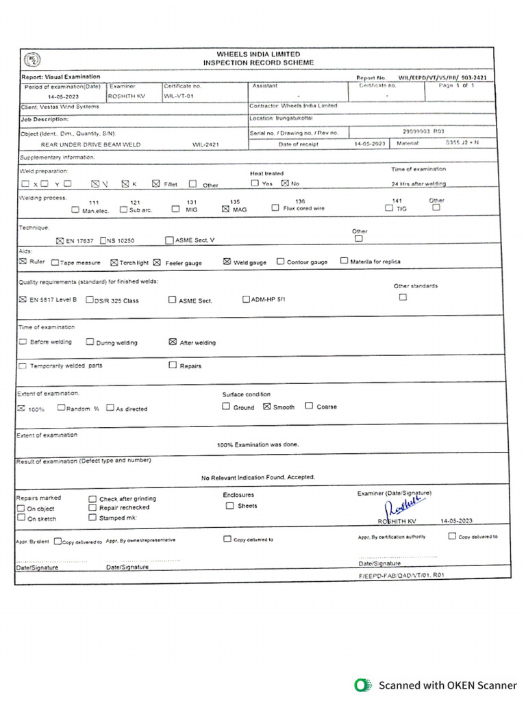 Inspection Report | PDF