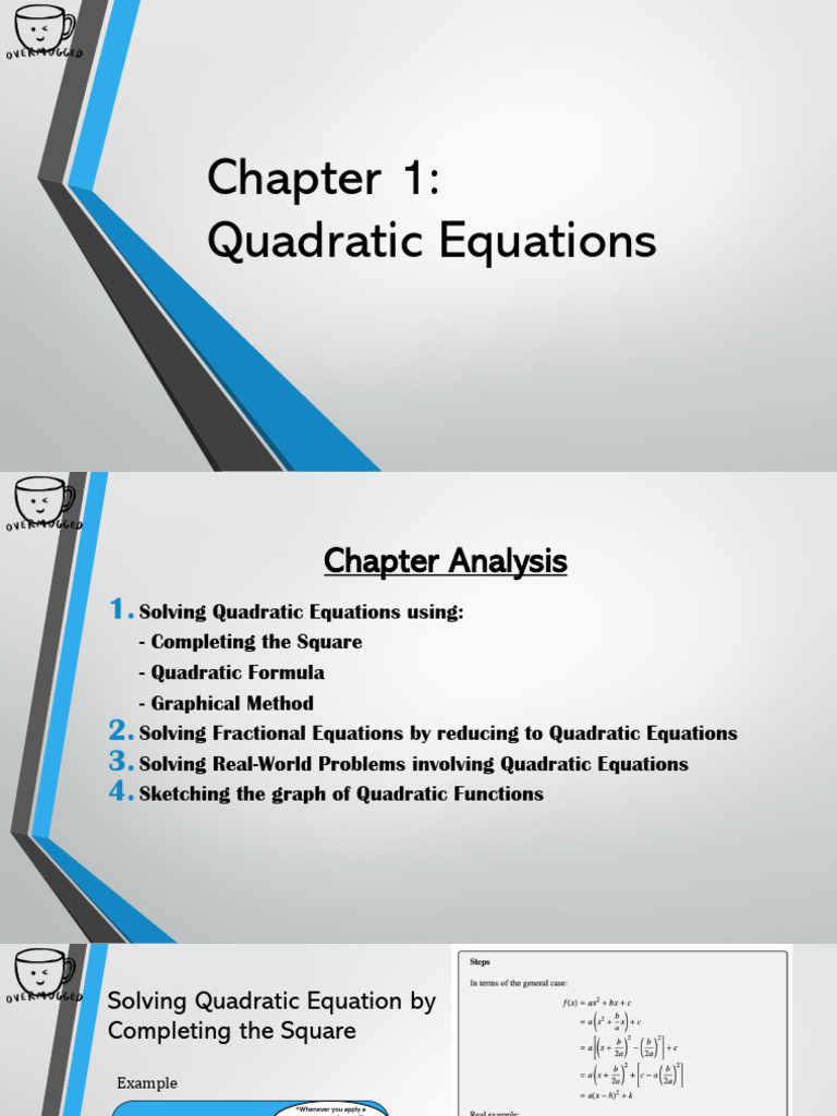 Mastering Quadratic Equations Techniques | PDF | Quadratic Equation ...