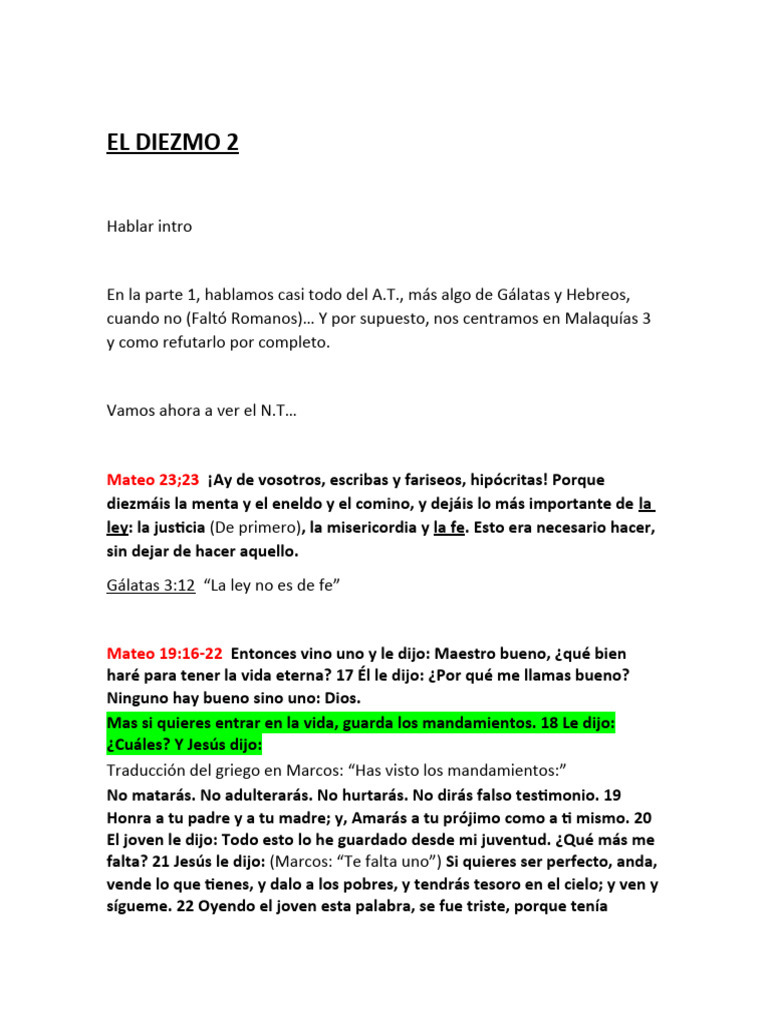 El Diezmo 2 | PDF | Abrahán | Jacob