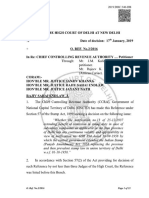 Chief Controlling Revenue Order - 2019 (On Non-Withdrawl of December Notification)