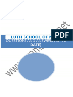 LUTH SCHOOL OF NURSING PAST QUESTIONS AND ANSWERS (Latest Copy)