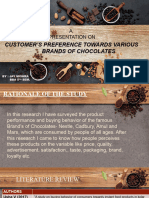 Customer'S Preference Towards Various Brands of Chocolates: A Presentation On