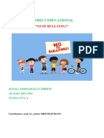 Proiect Educativstop Bullying