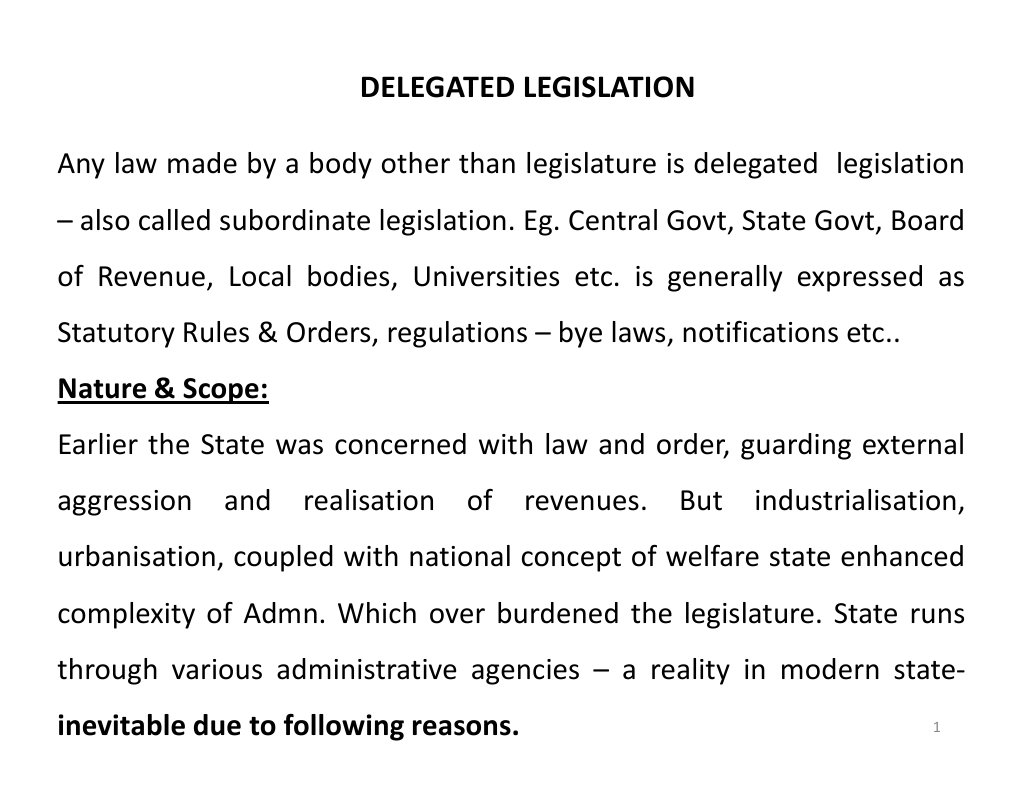 Delegated Legislation PDF