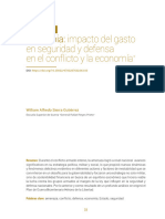 Capitulo. Colombia Impacto Del Gasto en Seguridad y Defensa en El Conflicto y La Economía
