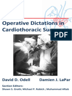 Cardiothoracic Operative Dictation