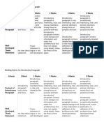 Criteria For Introductory Paragraph