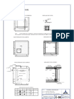 CISTERNA (Capacidad 2.00 m3) :: Cimentación de Cisterna Detalle de Tapa