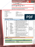 Sesión de Aprendizaje #01 - Unidad 01 - Quinto