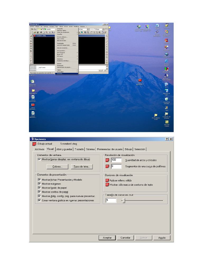 Cambiar color fondo autocad pdf