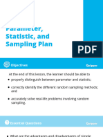 StatsProb ParameterStatisticSampling Plan