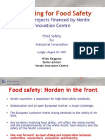 Processing For Food Safety: 4 Nordic Projects Financed by Nordic Innovation Centre