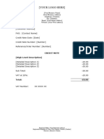 Example Credit Note