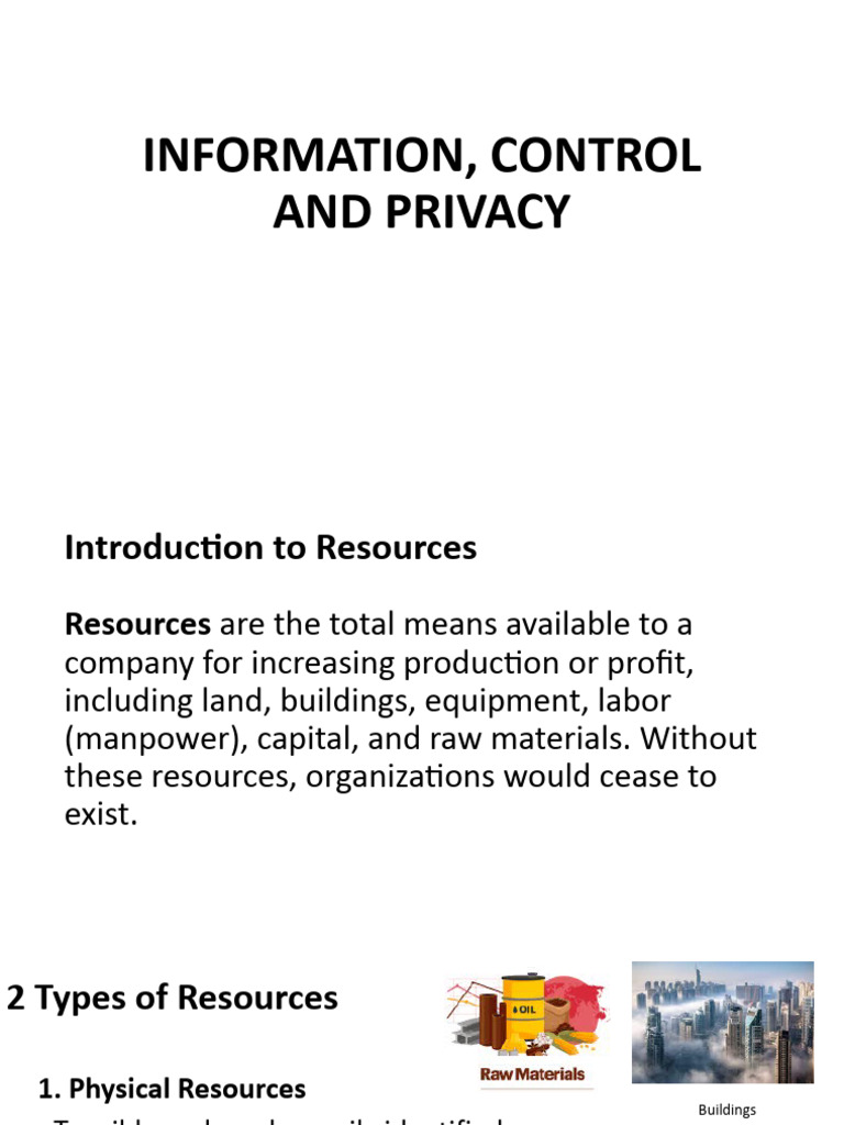 Information Control and Privacy Overview | PDF | Intellectual Property ...