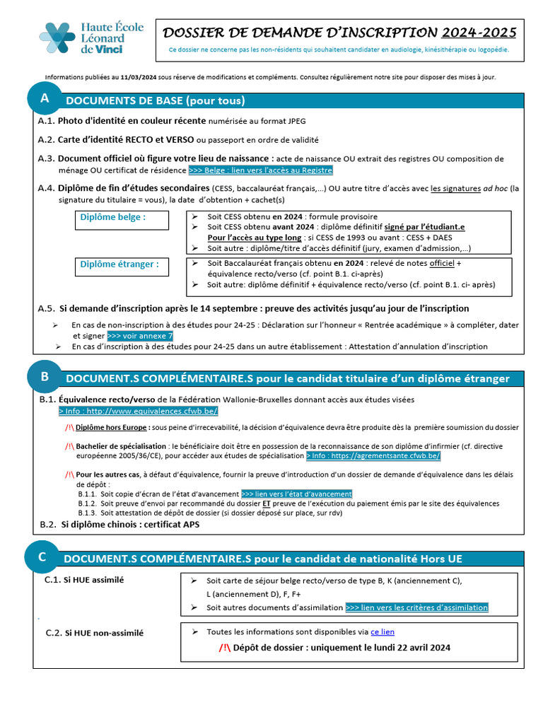 24 25 Documents Inscription | PDF | Certificat de naissance | Allaitement