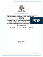 Higher Education Authority Regulations 1