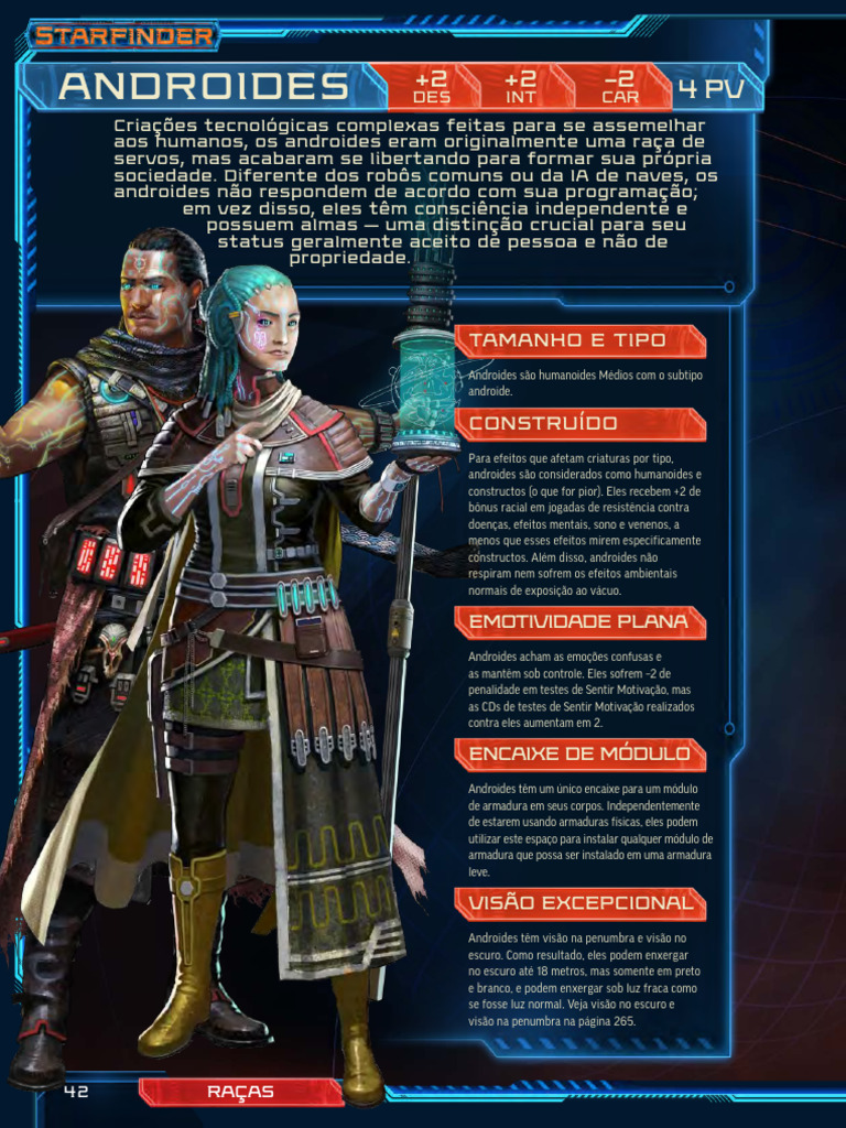 Starfinder Raças | PDF | Humano | Raça (categorização humana)