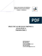 Practicas Primer Trimestre Electronica Analogica