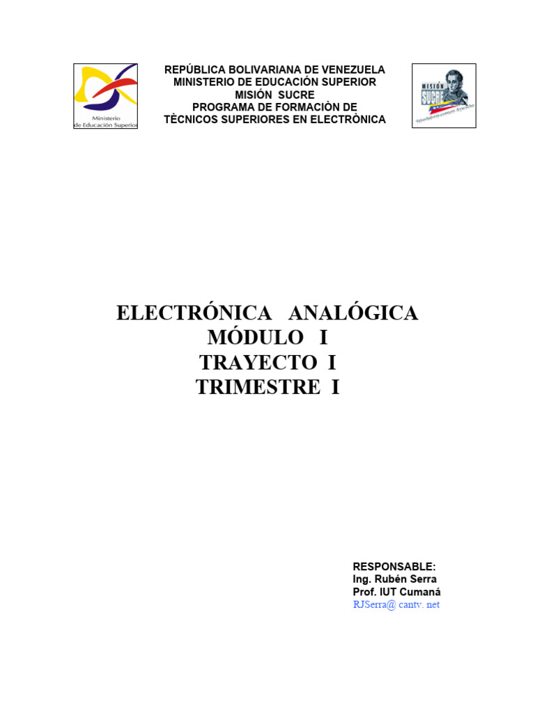 Modulo I Ii Iii Pdf Inductor Corriente Eléctrica