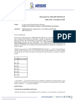 Iess-Dsp-2020-0614-M Disposicion Sobre Validacion Jubilaciones