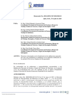 IESS-SDNGCSP-2020-0940-M. Directriz de Matriz Respecto A Jubilaciones de Vejez Por Discapacidad, Requisitos PDF