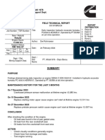 TR 031 - Findings Oil Leaks On Engine QSK60 - Esn 33221811 - #Exkm-07 - Buma Lati