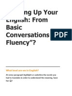 Leveling Up Your English From Basic Conversations To Fluency