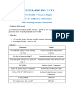 INTERPRETATION PRACTICE - Protecting Consumer Info (V-E) - For Interpreters