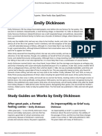 Emily Dickinson Biography - List of Works, Study Guides & Essays - GradeSaver