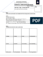 8básico - Evaluacion Diagnóstica Inglés